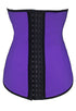 Sexy Purple 4 Steel Bone Support Trilayer Rubber Waist Cincher